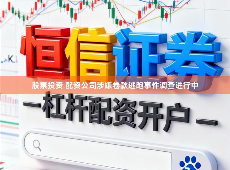 股票投资 配资公司涉嫌卷款逃跑事件调查进行中