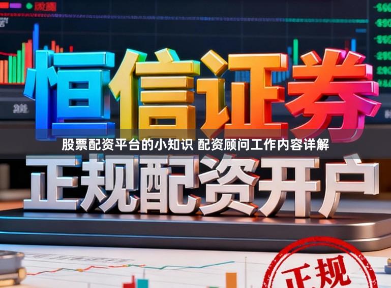 股票配资平台的小知识 配资顾问工作内容详解